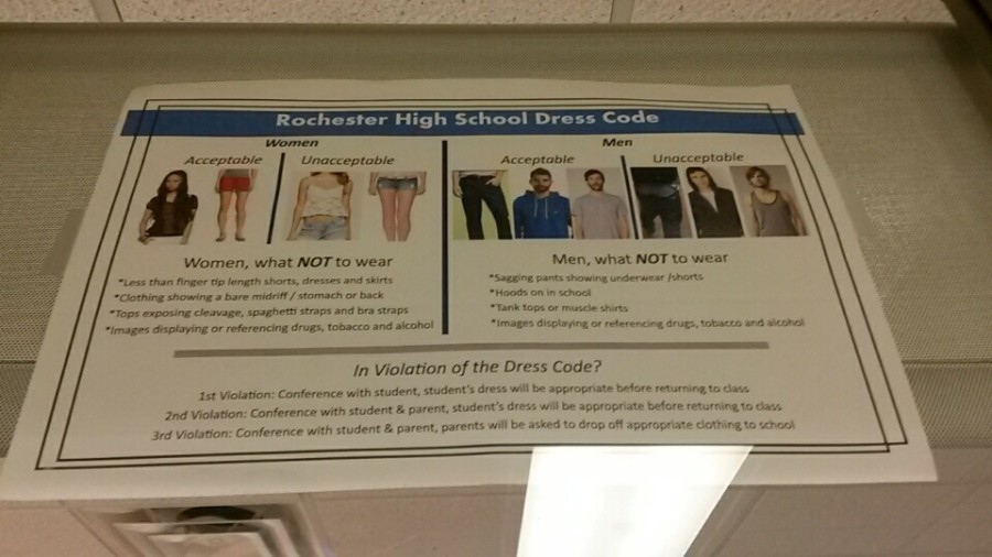 New revisions to the RHS dress code can be seen on posters throughout the school and inside classrooms.