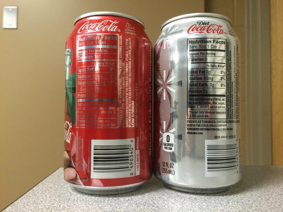Sugar source differs in Coke and Diet Coke, but both are unhealthy according to experts