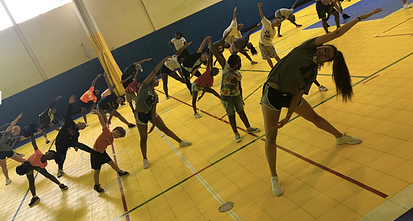 The RVDT is teaching children at the Boys and Girls Club a few dance moves. Photo courtesy of the RVDT website.